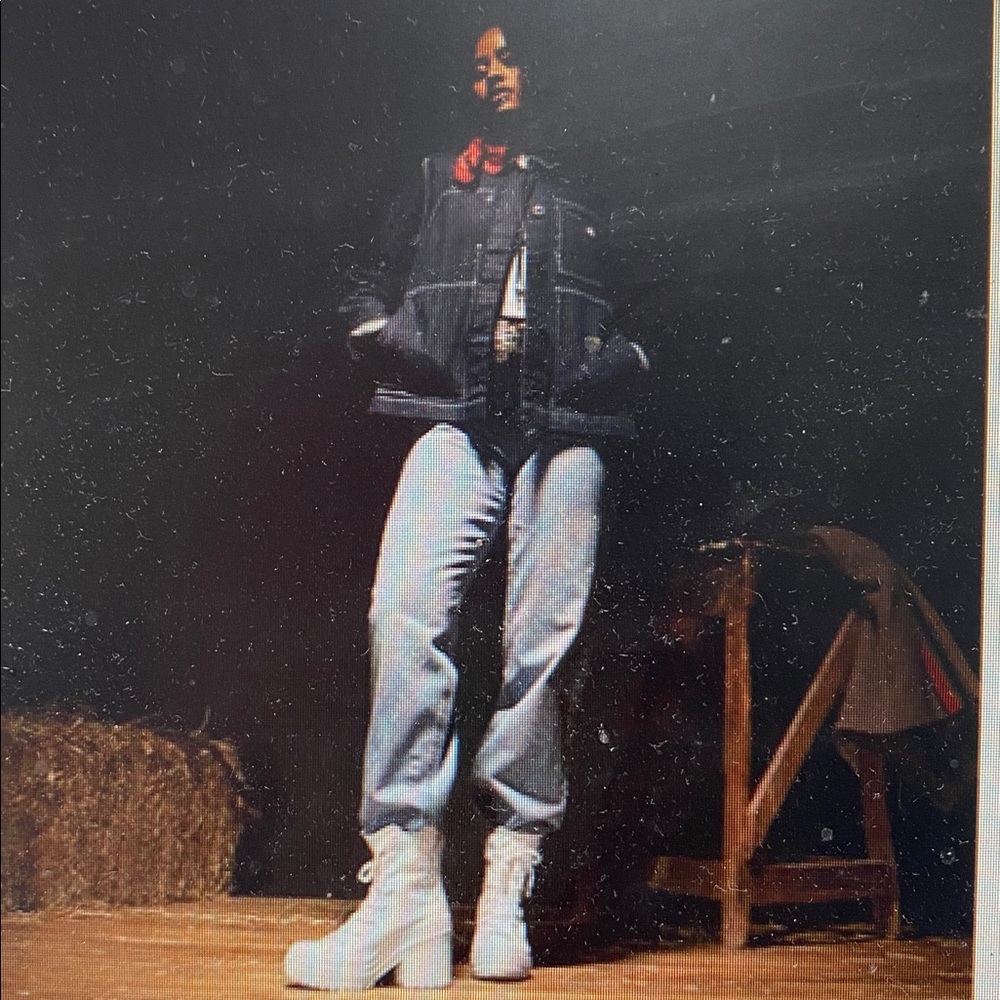 Converse Chuck Taylor 70DeLuxe Hi Western Platform White High-TopSneakers NIB9.5 - Picture 10 of 17